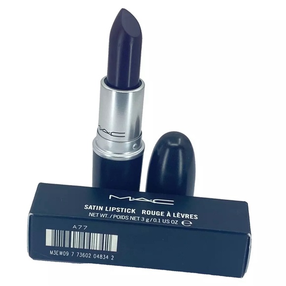 M·A·C Sleek Satin Lipstick in CYBER (blackened purple) - Picture 4 of 4